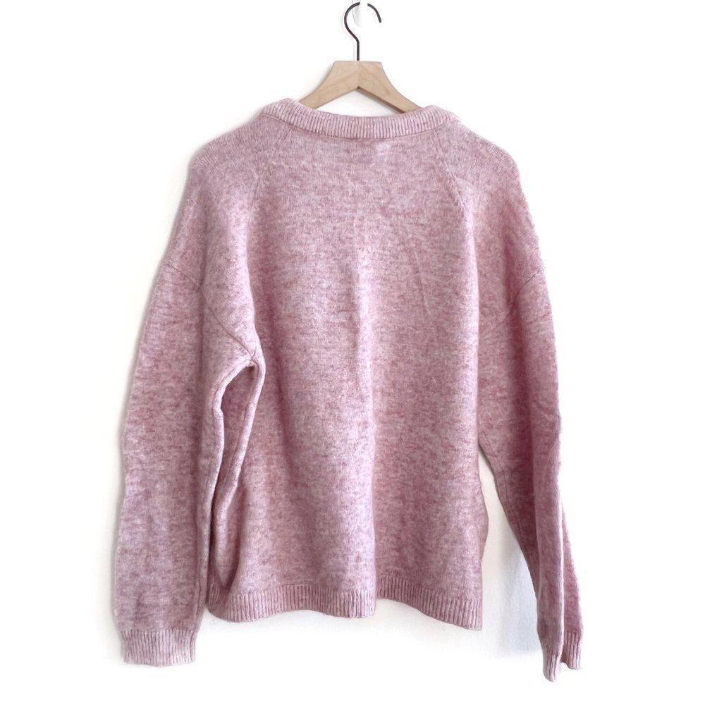 Soft Pink Women's Crewneck Sweater - Picture 3 of 12